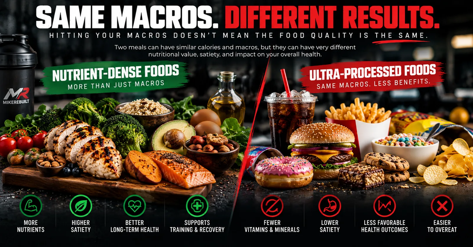 Same macros, different results